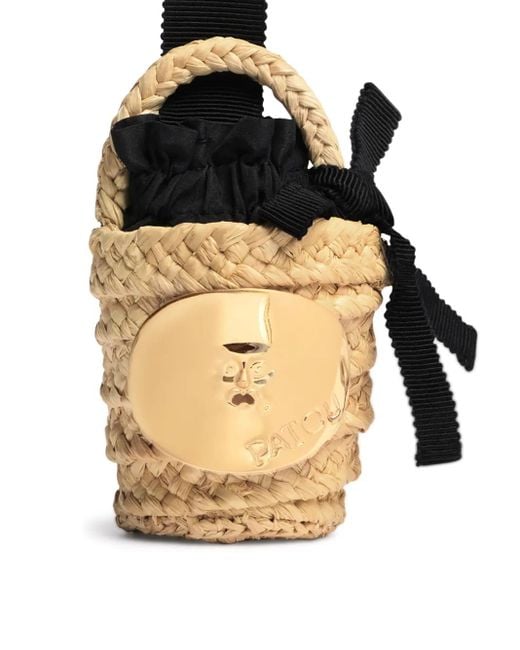 Patou Metallic Iconic Bucket Keyring