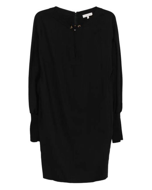 Antonelli Black Long-Sleved Dress