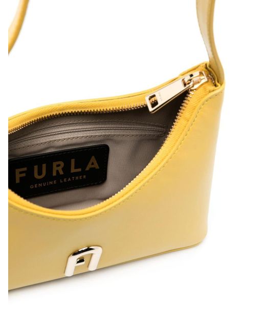 Furla Diamante Leather Shoulder Bag in Yellow Lyst