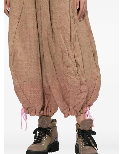 Comme des Garçons White Dip-Dye Trousers