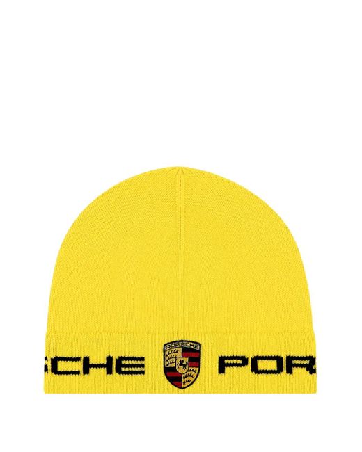 Aimé Leon Dore Yellow X Porsche Logo-Detail Beanie for men