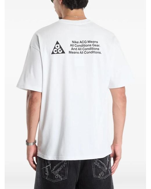 Nike White Acg Dri-Fit T-Shirt for men