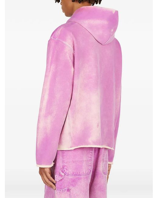NOTSONORMAL Pink Drawstring Washed Hoodie