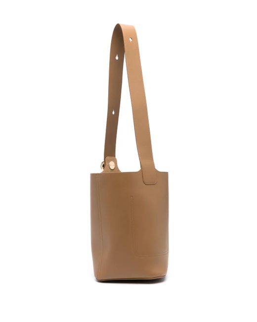 Loewe White Medium Pebble Leather Bag