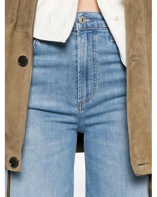 Citizens of Humanity Blue Lyra Wide-Leg Jeans