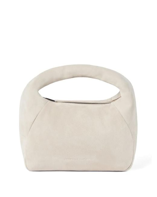 Brunello Cucinelli White Padded Tote Bag
