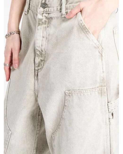 Carhartt White Panelled Cotton Trousers