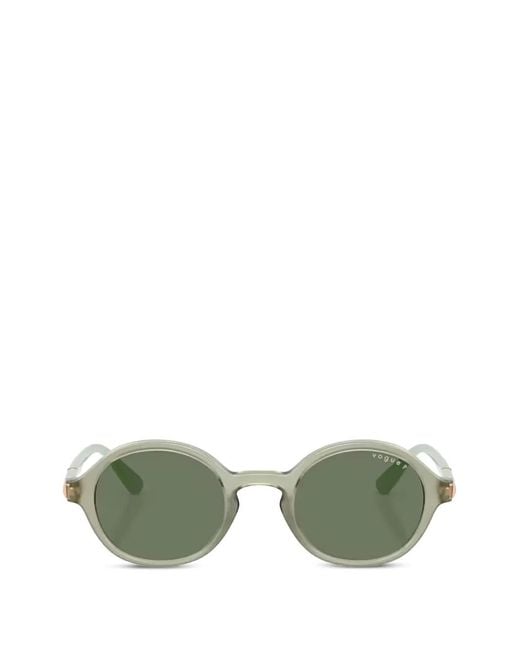 Vogue Eyewear Green Round-Frame Sunglasses