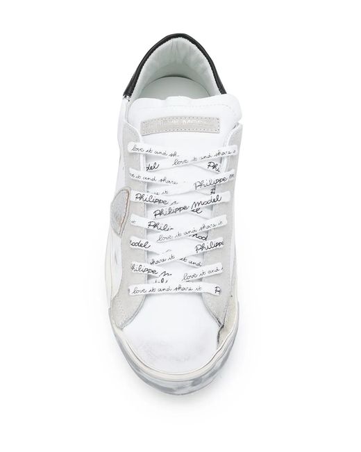 Philippe Model White Prsx Foxy Low-Top Sneakers for men