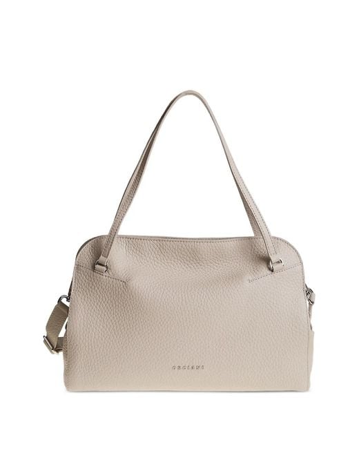 Orciani Natural Midi Lido Shoulder Bag