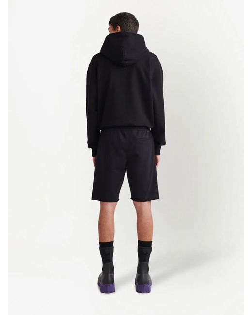 Off-White c/o Virgil Abloh Blue Helvetica Logo Track Shorts for men