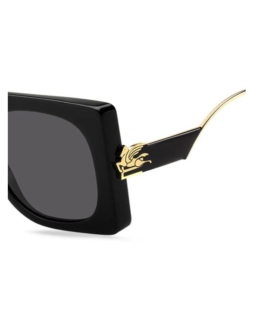 Etro Black Bold Pegaso Sunglasses
