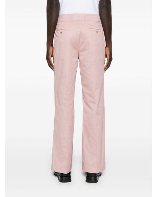 Patrizia Pepe Pink Mid-rise Straight-leg Trousers for men