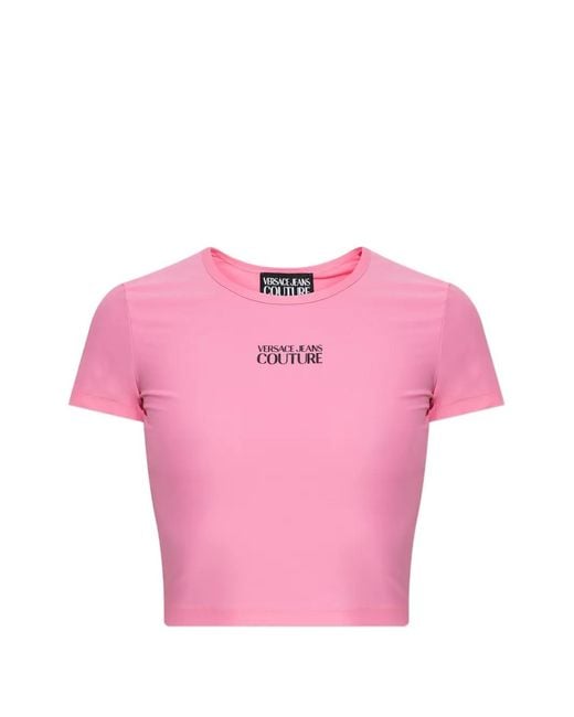 Versace Jeans Couture Pink Logo T-Shirt