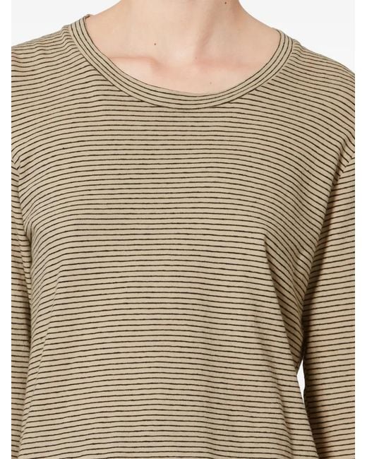 Isabel Marant Natural T-Shirt Kaaron À Rayures
