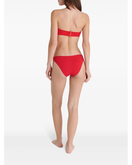 Eres Effen Bikinislip in het Red