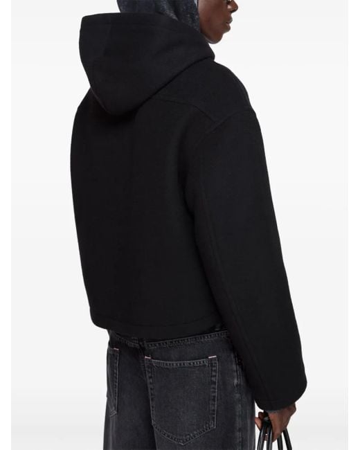 Chaqueta con lazo bordado Acne de hombre de color Black