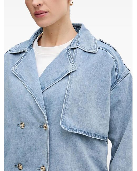 GAUDI Blue Double-Breasted Jacket