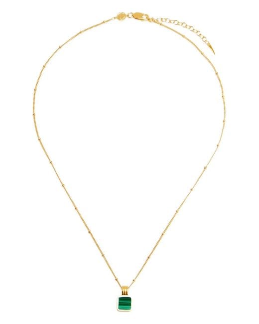 Missoma White Lucy Williams Malachite Necklace