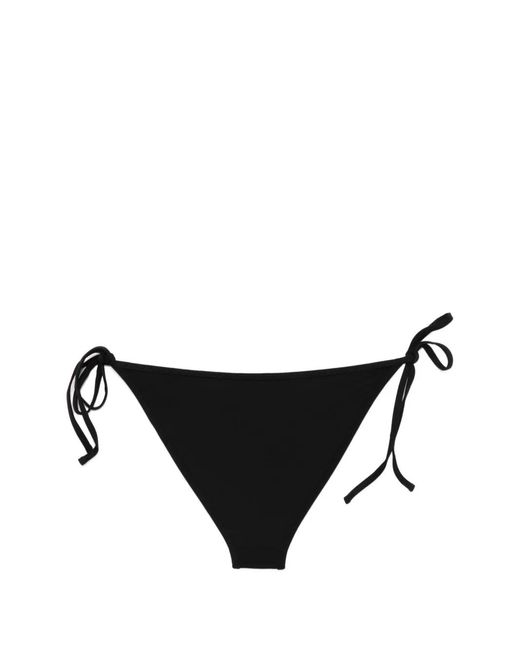 Totême  Black Scoop Side-Tie Bikini Bottoms