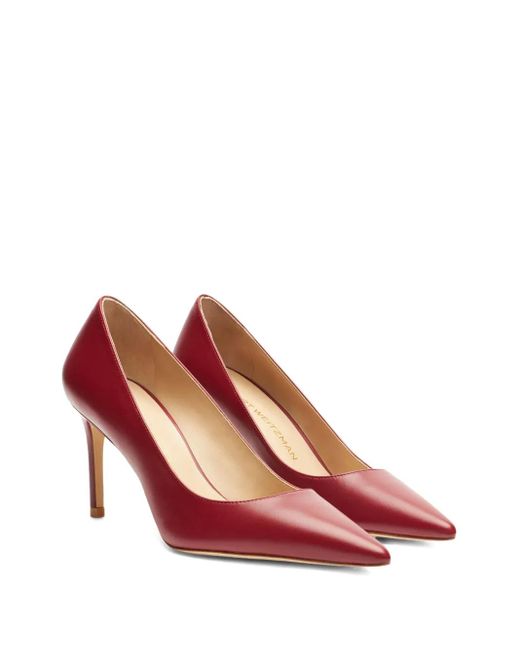 Stuart Weitzman Pink Pointed-Toe Stiletto Pumps