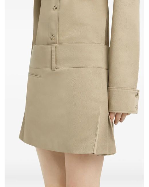 Falda corta con cinturón Courreges de color Natural