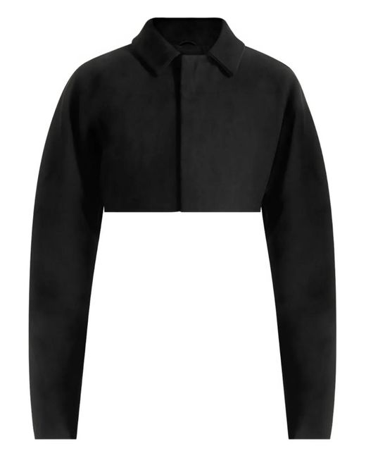 Chaqueta Corta Elya Con Efecto De Ante Manière De Voir de color Black
