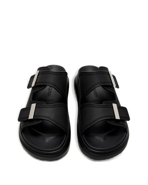 McQueen Black Sandals for men