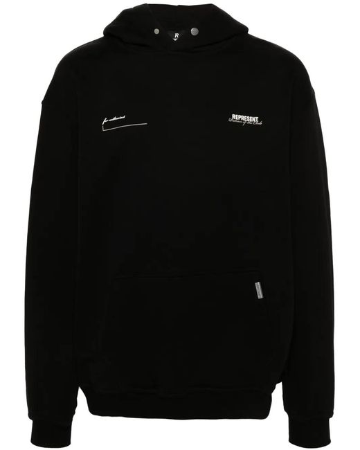 Represent Black "Patron Of The Club" Hoodie for men