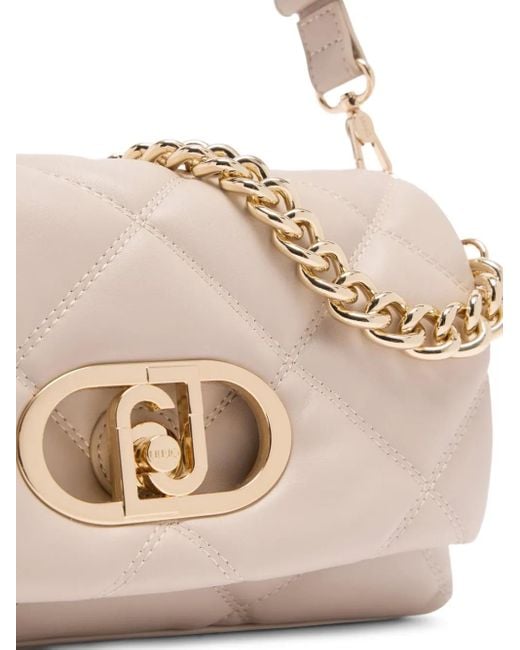 Liu Jo Pink Medim Lapuffy Quilted Chain-Strap Shoulder Bag