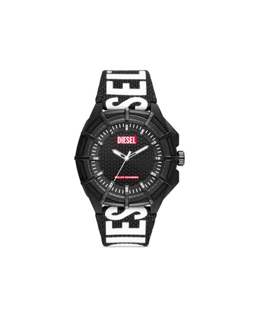 Reloj Dz4654 de 50 mm con logo estampado DIESEL de color Black