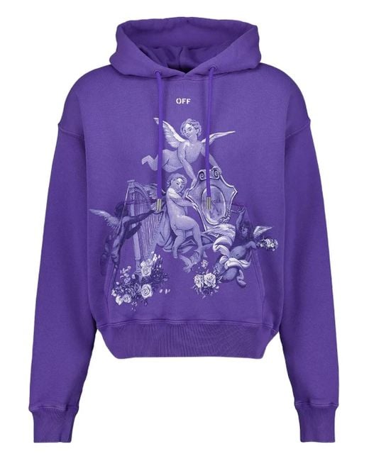 Off-White c/o Virgil Abloh Purple Putti Skate Hoodie for men