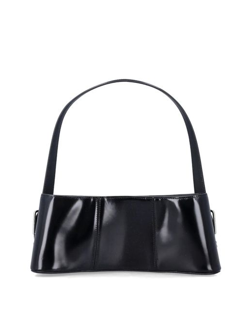 Coperni Black Ergonomic Leather Shoulder Bag