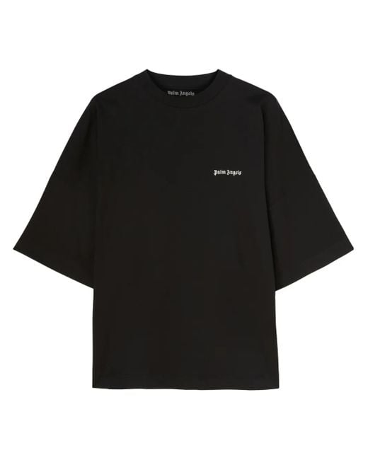 Palm Angels T-Shirt Met Geborduurd Logo in het Black voor heren