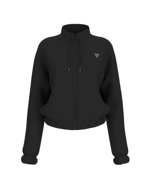 Guess Black Sweat À Logo Strassé