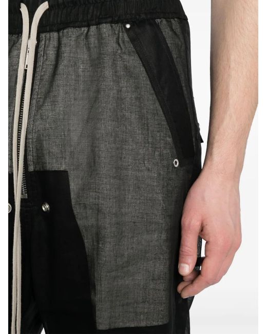 Rick Owens Black Bela Wide-Leg Cotton Trousers for men
