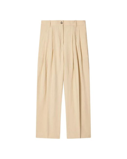 Paul Smith Natural Pleated Trousers