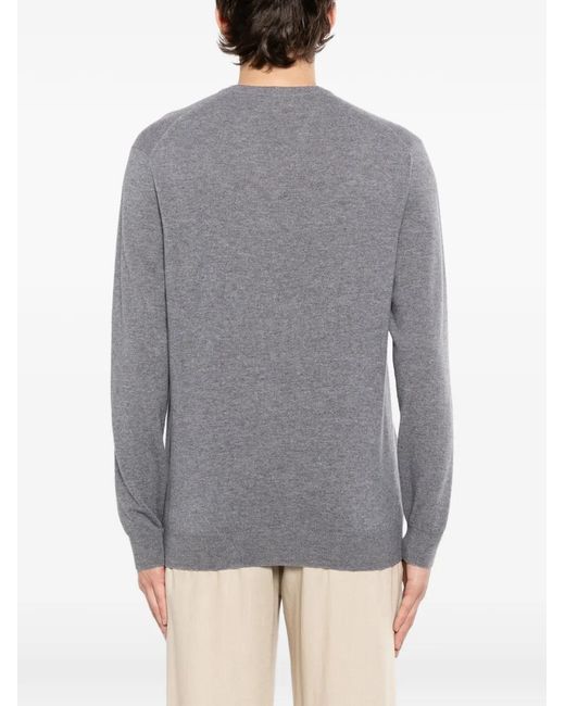 Maglione Burlington Con Scollo A V di N.Peal Cashmere in Gray da Uomo