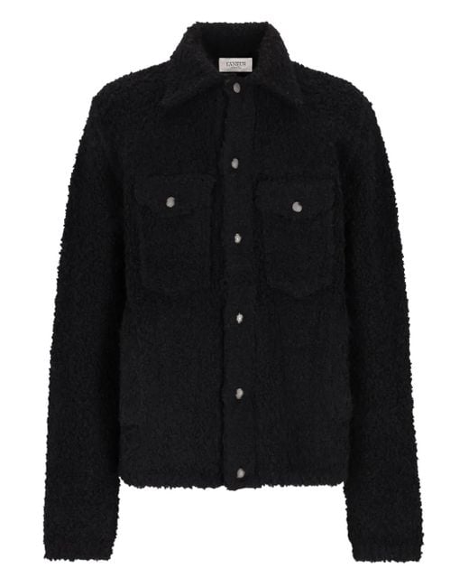 Laneus Black Knitted Jacket