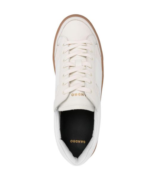 Sneakers con dettaglio in rete di Sandro in White da Uomo