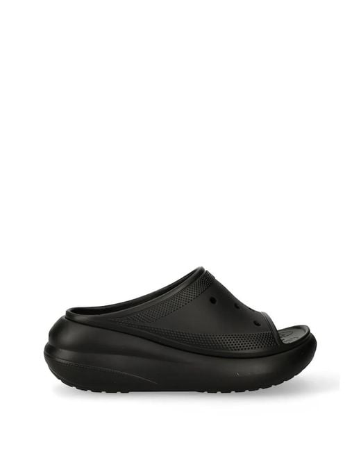 CROCSTM Black Logo-Embellishment Slides