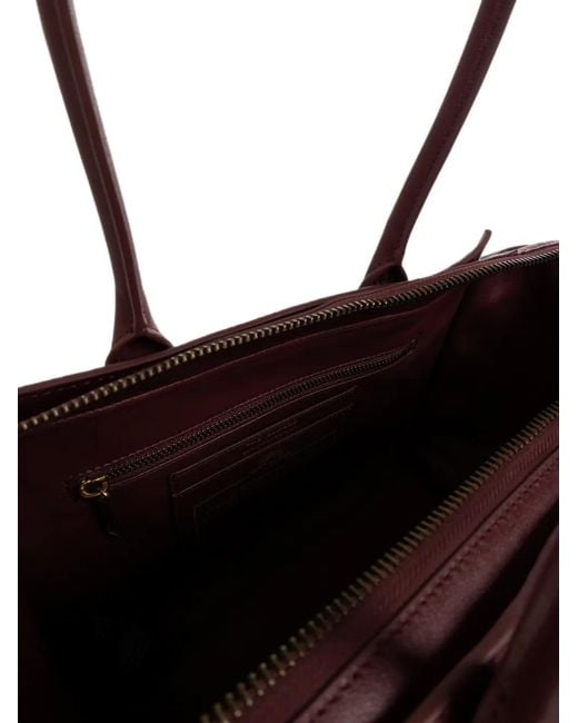 Kurt Geiger Red Sloane Small Scarf-Detail Tote Bag