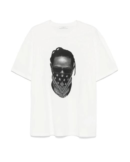 Camiseta con motivo de bandana Ih Nom Uh Nit de hombre de color White