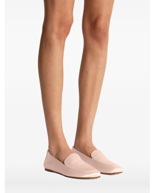 Khaite Pink Monroe Slip-On Loafers