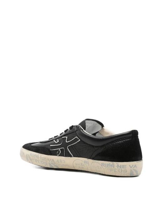 Premiata White David Suede Sneakers