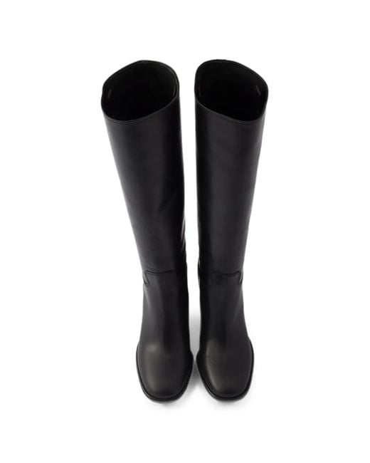 Prada Black Leather Boots