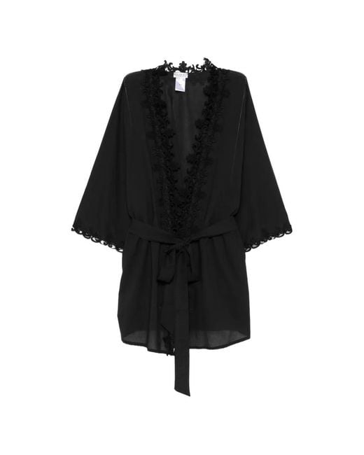 Mazzei Black Belted Oversized Coat