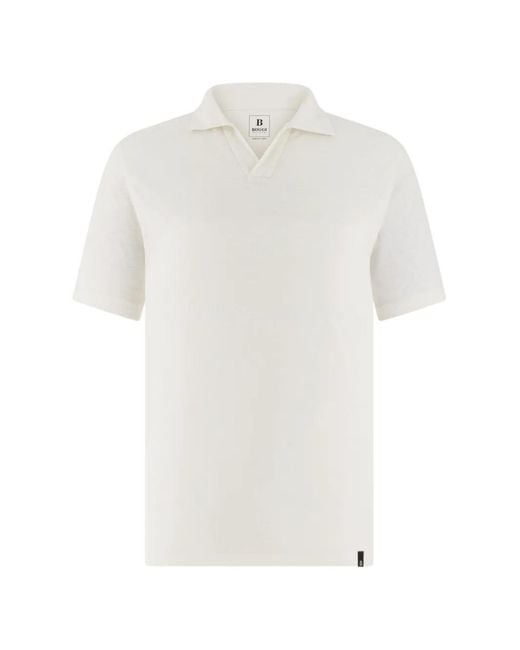 T-Shirt À Col Ouvert Boggi pour homme en coloris White