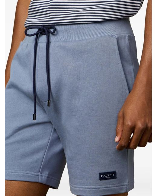 Hackett Shorts Met Logopatch in het Blue voor heren