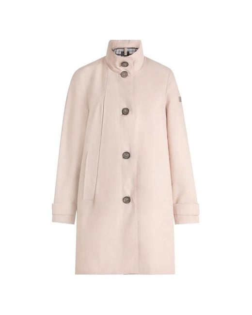 Betty Barclay Natural Button-Up High-Neck Coat